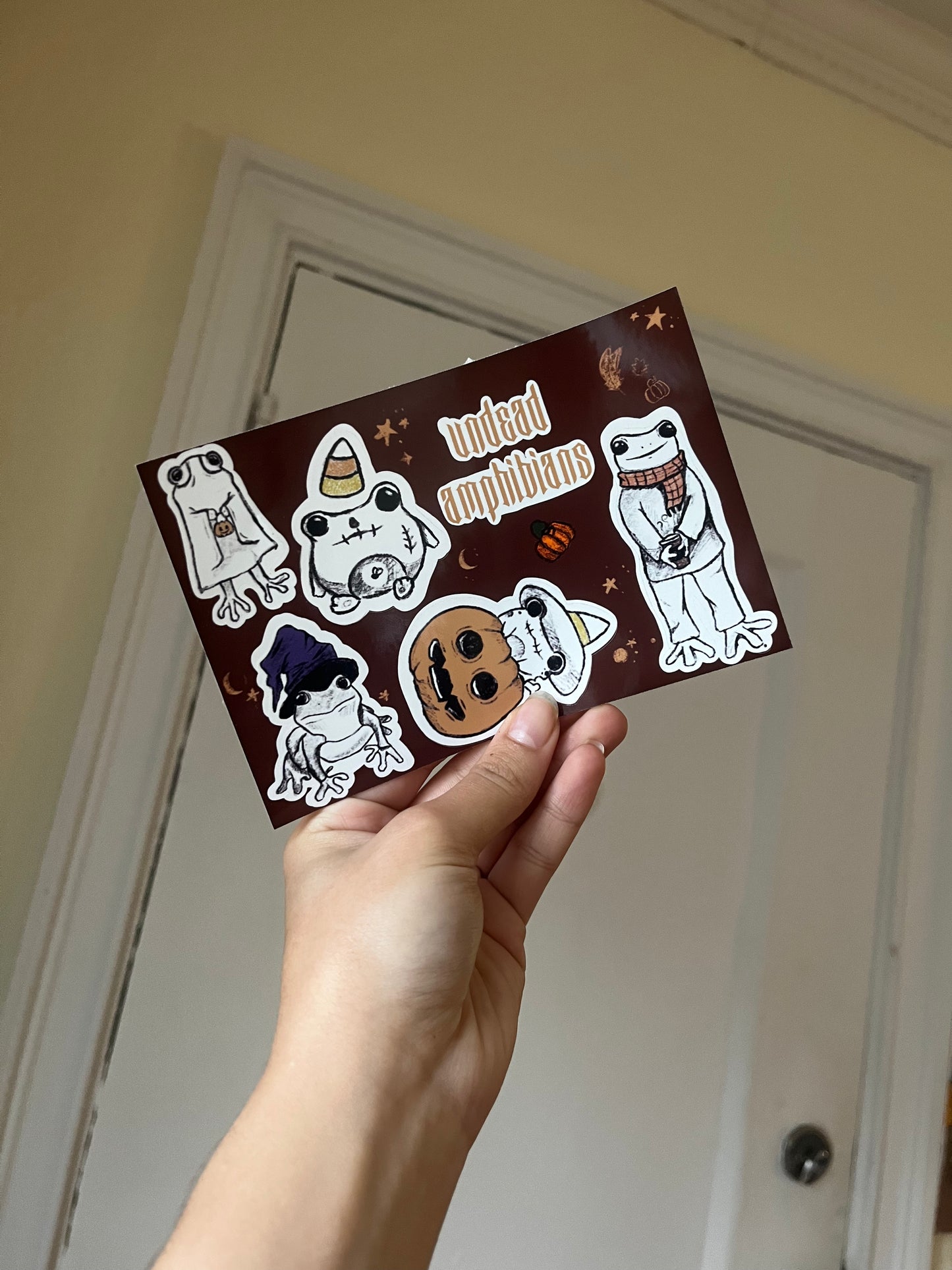 Undead Amphibians Sticker Sheet