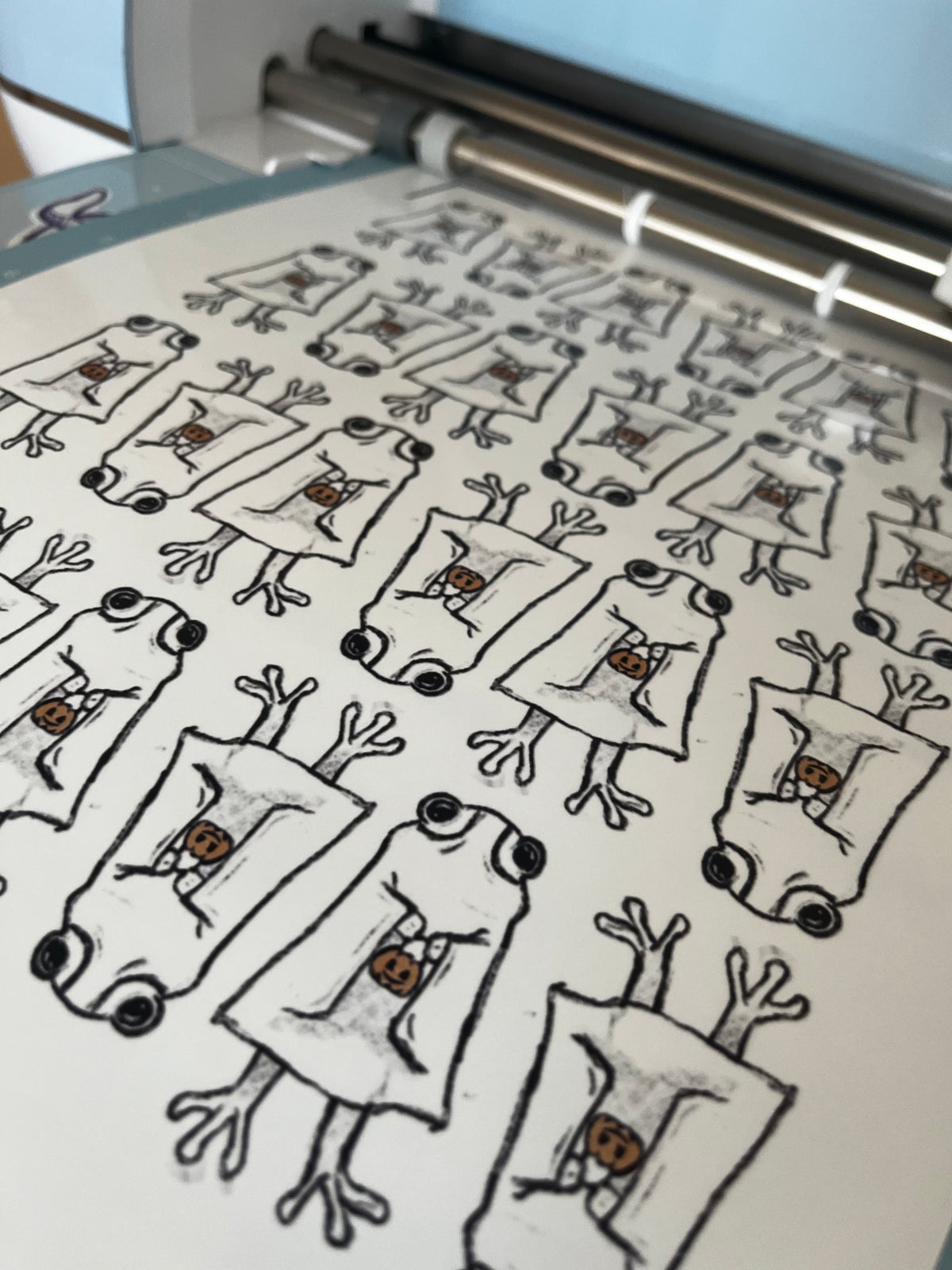 Undead Amphibians Die-Cut Stickers