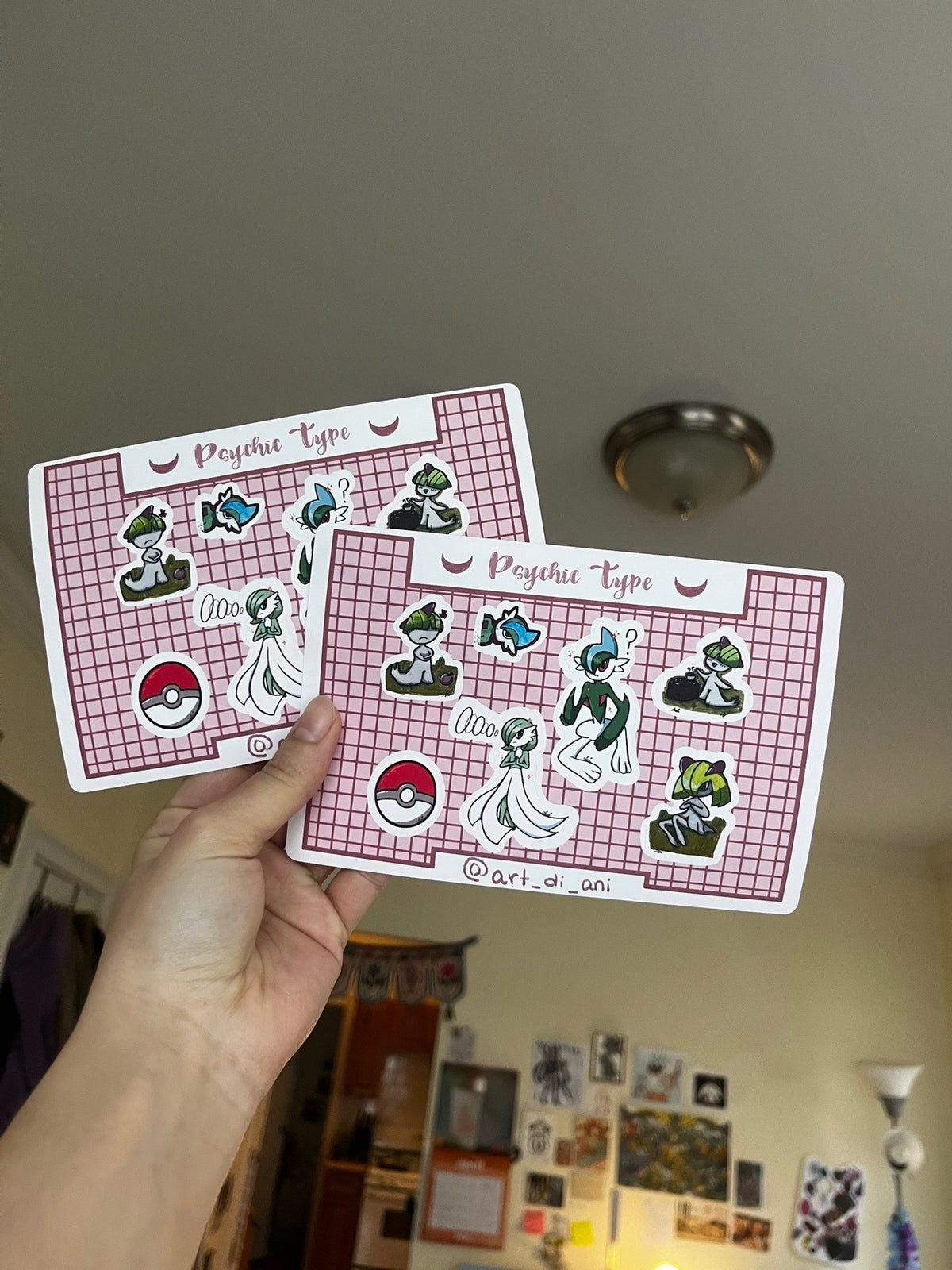 Psychic Type Sticker Sheet