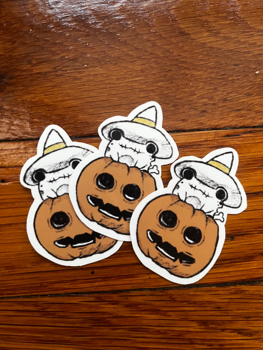 Undead Amphibians Die-Cut Stickers