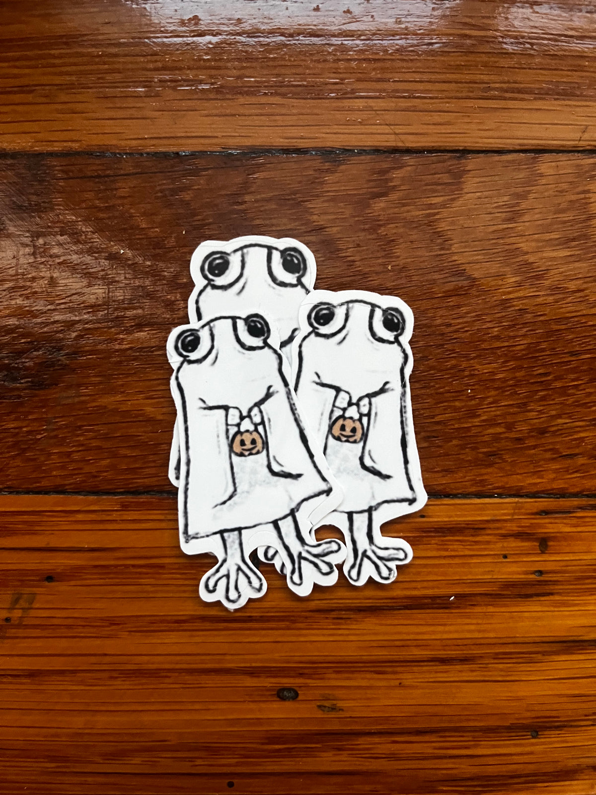Undead Amphibians Die-Cut Stickers