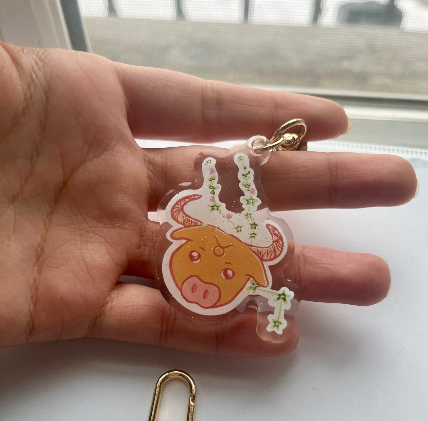 Taurus/Bull Keychain