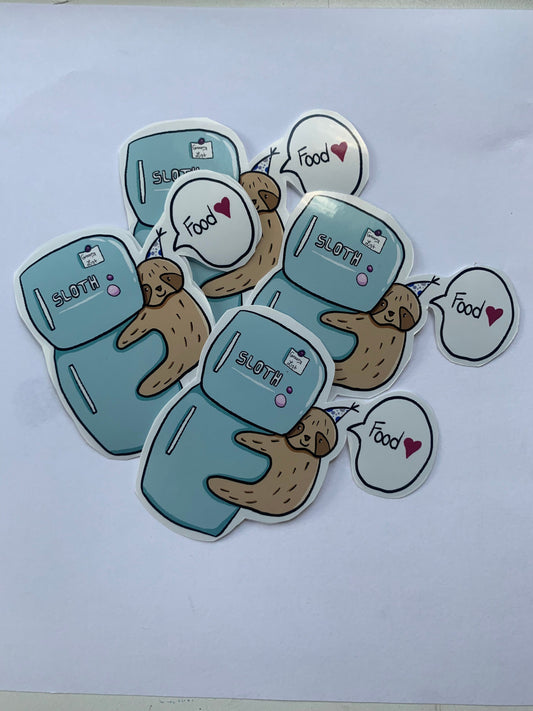 Hungry Sloth Sticker